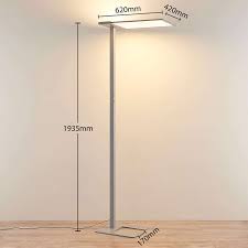 Led Stehleuchte Esmael Lampenwelt Buro Direkt Indirekt Dimmer 3