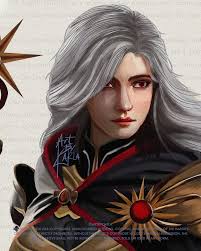 This is my character illustration for Steven Sy's sapphic-fantasy romance  novel that is coming out