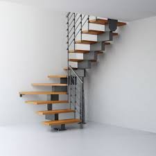 Escalier En U Metal Et Bois Magia 90xtra L 70 Cm 14 Marches Gris Fonte Clair En 2020 Marche Blanche Balustrade En Acier Et Escalier Blanc