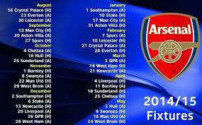 Find arsenal results and fixtures , arsenal team stats: Arsenal 2014 15 Fixtures Ist Arsenal City H Upcoming Matches