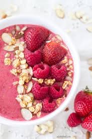 Red Berry Vanilla Almond Smoothie Bowl Smoothie Bowl Recipe Smoothie Bowl Recipe Healthy Bowl Recipes Easy