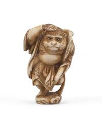 Carving japanese netsuke for beginners is. Lot Japanese Ivory Netsuke In The Form Of A Monkey Posing As A Deity Finely Carved Signed On Plaque Tenzan Height 2 Provenance T