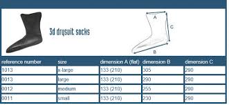 Crewsaver Latex Drysuit 3d Replacement Socks Pair