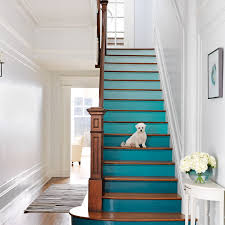 Follow the grain of wood. Paint Ombre Stair Risers This Old House