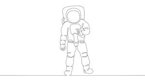 How to draw a realistic astronaut. Self Drawing Simple Animation Of Stock Footage Video 100 Royalty Free 1036089554 Shutterstock