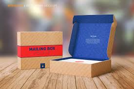 Download Shipping Mailing Box Mock Up Mocking Business Card Inspiration Packaging Design