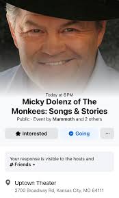 Waiting for show number 2 of Micky Dolenz at Franklin Theatre, Franklin TN