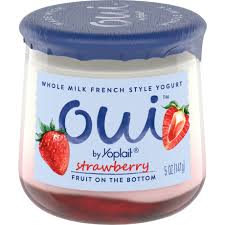 Oui By Yoplait Raspberry Whole Milk French Style Yogurt Jar, 5 Oz - Pay  Less Super Markets
