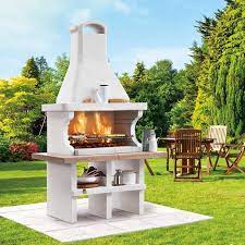 Palazzetti Pianosa BBQ in polished grey or red granite finish Marmotech