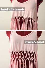 Diy Macrame Tank Top Diy Swimsuit Upcycle Shirt Diy Clothes