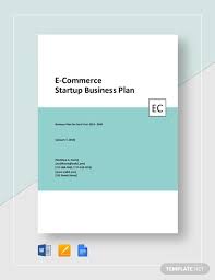 E Commerce Start Up Business Plan Template Business Plan Template Start Up Business Business Planning
