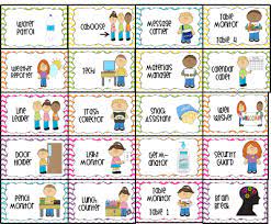 for the love of first grade student jobs in classroom preschool job chart 