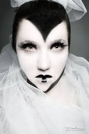 Black And White Clown Makeup Dark Queen Black White Makeup White Makeup Makeup