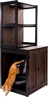 There's a section to hold essential supplies like cat litter and air. How To Hide A Litter Box Litter Robot Blog