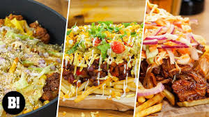 Like the mighty smoky chilli dog, this indulgent delight is a classic from over the pond. 4 Ways To Make Meaty Cheesy Loaded Fries Epic Party Food Youtube