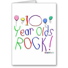 Birthday Card For 10 Year Old Boy 10 Year Olds Rock Greeting Card Zazzle Com In 2020 12 Year Old Birthday Party Ideas Old Birthday Cards Birthday Cards For Boys