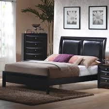 The modern upholstered connery queen bed, made. Coaster Briana King Low Profile Footboard Bed With Upholstered Panel Headboard Rife S Home Furniture Panel Beds