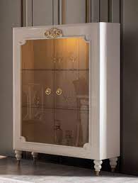 Maybe you would like to learn more about one of these? Casa Padrino Luxury Baroque Display Cabinet White Gold 116 X 45 X H 170 Cm Illuminated Solid Wood Showcase With 2 Glass Doors Noble Baroque Furniture