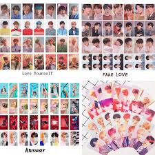Her and third studio album love yourself: 28pcs Bts Fake Love Love Yourself Answer Poster Photo Card Shopee Singapore