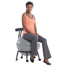 gaiam custom fit balance ball chair gray balance ball chair ball chair balance ball