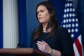 White house press secretary sarah huckabee sanders tells today that the economy will be front and center in president trump's state of the union address tuesday night, along with national security and immigration. Sarah Sanders Denies Knowledge Of Porn Payoff Flees Press Briefing Vanity Fair
