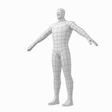 Male Hero Base Mesh In A Pose 3d Pose Model Male Body Poses