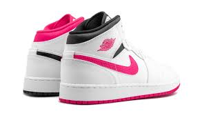 Air Jordan 1 Mid Gs Hyper Pink 555112 106 In 2020 Jordan 1 Mid Air Jordans Jordans