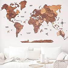 Metal wall art abstract contemporary modern decor sculpture radiance. Amazon Com 3d Wood World Map Wall Art Large Wall Decor World Travel Map All Sizes M L Xl Xxl Any Occasion Gift Idea Wall Art For Home Kitchen Or