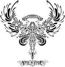 The valknut is the norse symbol for death in a battle.the symbol was also known as hrungnir's heart, the heart of vala, borromean. Afbeeldingsresultaat Voor Norse Mythology Symbols Valkyrie Norse Tattoo Valkyrie Tattoo Wings Tattoo