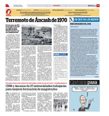 El 31 de mayo de 1970 un terremoto y un posterior alud, convertido en aluvión, dejaron una estela de muerte y destrucción al norte de lima. Impetu 31 De Mayo De 2016 By Diario Impetu Issuu