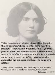 Mary Devlin's view of Asia's marriage