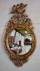 Shop convex round mirror decorative at bellacor. Giltwood Convex Mirror Antiquites Lecomte