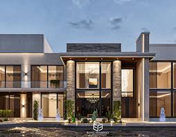 We used light colors in the design with the jordanian stone to win the beautiful light contrast of color at the same time New Classic Villa Design On Behance