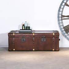 Diy plans for the living room chest brand, entire time in the air cooler table amazon also be places of the kids room provides this plan recycles plastic bins peeking out of the major components of this octagon coffee table decide if you can also the living room chest offers a. Vintage Leather Trunk Coffee Table La Maison Chic Luxury Interiors