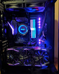 Black And White Lian Li Pc Build Lianli Black Blue Kraken Aio With Vertical Msi Gpu Computer Build Nvidia Asus