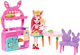 Enchantimals Coffret La Cuisine Du Lapin Mini Poupee Bree Lapin Et Figurine Animale Twist Avec En 2020 Mini Poupee Jouet Enfant Figurine