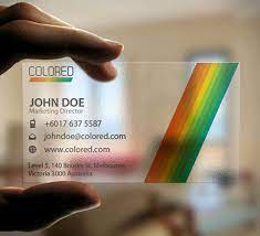 Our business cards come in several different sizes, including the standard size of 2 inches tall by 3.5 inches wide. 23 Cool Examples Of Transparent Business Cards