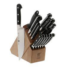 The best kitchen knife set. Zwilling J A Henckels Pro 17 Piece Knife Block Set 38442 017 The Home Depot