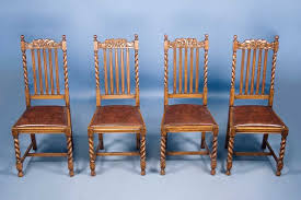Antique Chairs Set Of 4 Antique Oak Barley Twist Dining Chairs For Sale Antiques Wooden Chair Antique Wooden Chairs Wooden Rocking Chairs