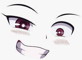 Don't draw the blue parts of the lines. Free Png Download Anime Eyes And Blush Png Images Background Anime Girl Face Transparent Png Image Transparent Png Free Download On Seekpng