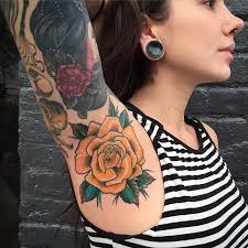 Rose Armpits Tattoo By Unknown Armpit Tattoo Tattoos Beauty Tattoos