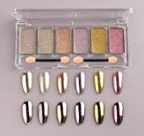 Amazon.com: 6 Colors Solid Chrome Nail Glitter Powder Set ...