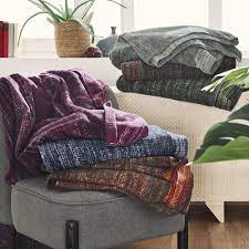* table cloths * throw rugs * picnic blankets * perfect for lying on the beach too they are light weight. Reversible Rag Rug Style Cotton Blend Velour Throw Blanket By Ibena Overstock 32363767