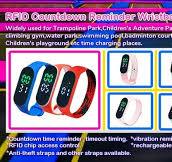 China Rfid vibration countdown bracelets for amusement park ...