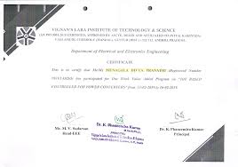 INDEX Participation Certificate list Name of Program: IOT based controller  for power converters A.Y: 2018-19 S.No Regd. No. Nam