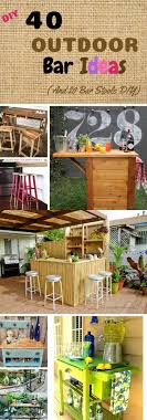 An outdoor bar is a great chance to put your personality or entertaining style on display. 40 Diy Outdoor Bar Ideas Inexpensive Bar Setting And Table Ideas