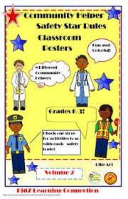 Posters Community Helpers Teach Health And Safety Volume 2 Health And Safety Classroom Activities Learn Rules