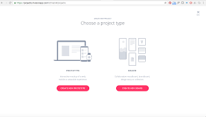 Invision Choose A Project Type Prototype Board User Interface Interface