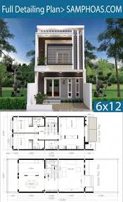 Three bedrooms plus a kitchen, living room, and perhaps a dining room offer a wide range of possibilities. Modern Home Plan 6x12m With 3 Bedroom Samphoas Plan Modernhomeinteriors Narrow House Plans Duplex House Plans Minimalist House Design