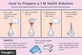 how to prepare a sodium hydroxide or naoh solution